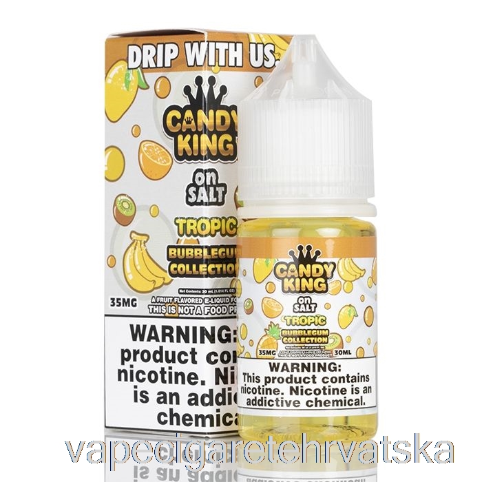 Vape Hrvatska Tropic Bubblegum Kolekcija - Candy King Na Soli - 30ml 50mg